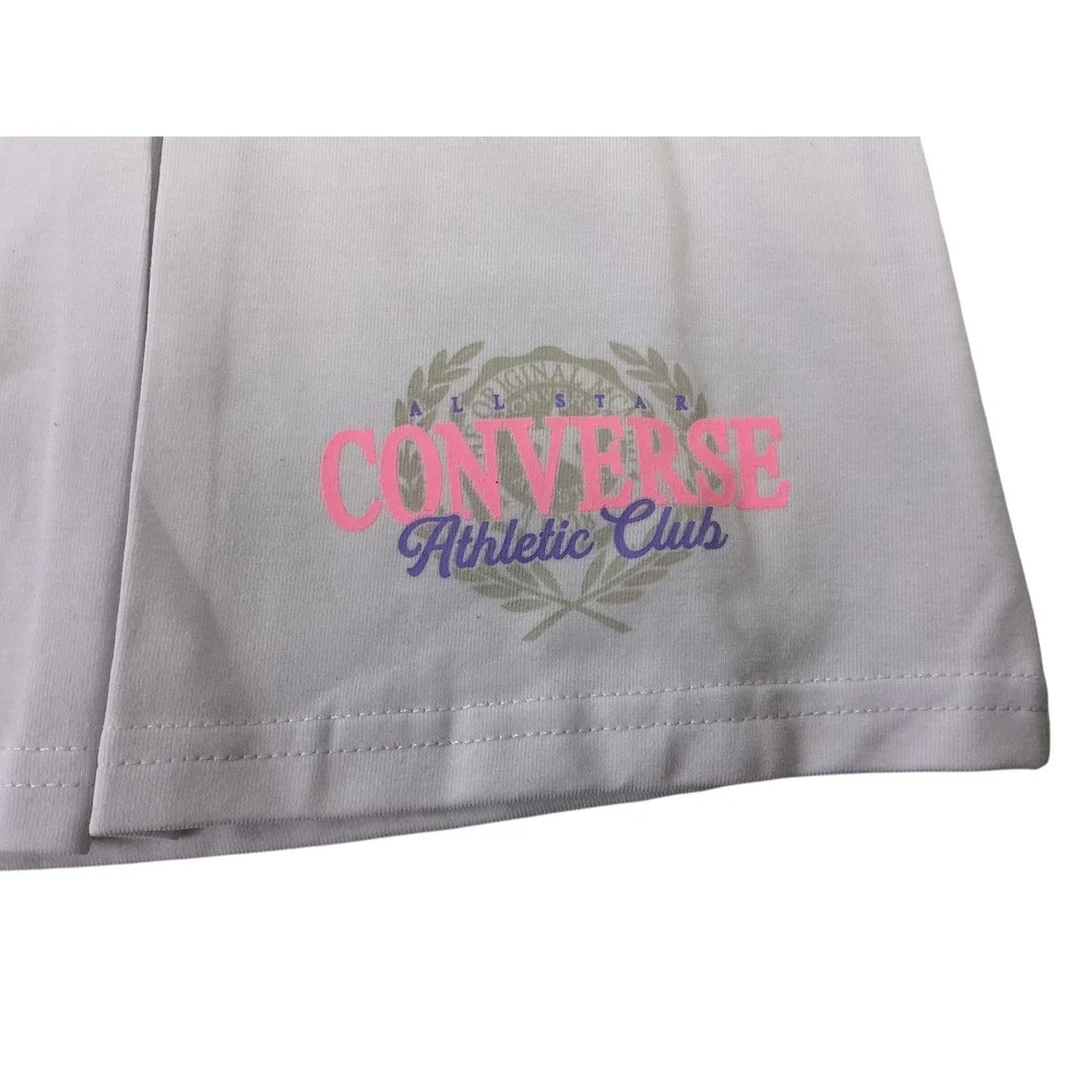 Converse Girls Athletic Club Pleated Skirt White Size L‎ NEW WITH TAGS